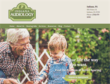 Tablet Screenshot of indianaaudiology.com